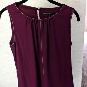 White house black market Burgundy tank blouse